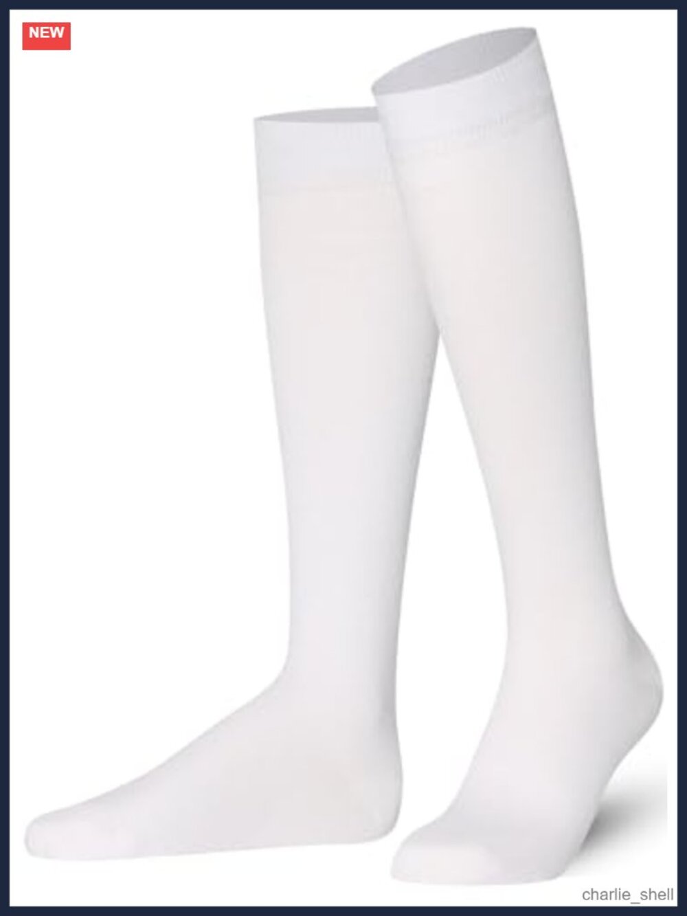 Knee High Socks Combed Cotton Seamless Toe Tall Long Unisex